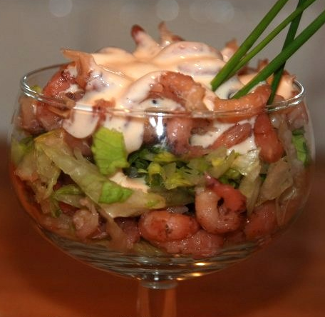 Hollandse garnalencocktail met cocktailsaus